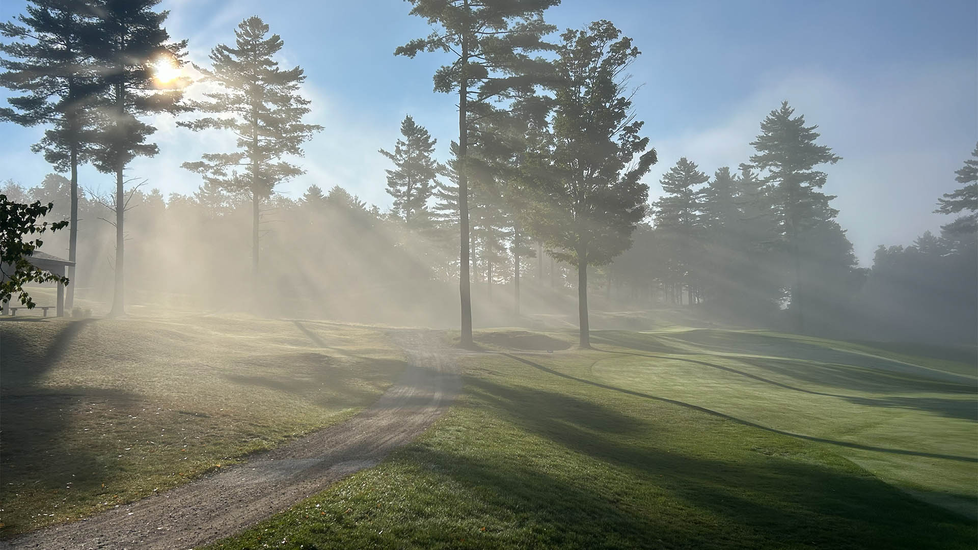 Neshobe Golf Club foggy morning