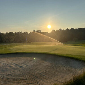 Neshobe Golf Club morning sprinkler